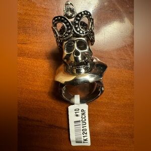 Skull - Skeleton Stainless Steel Ring Size 10